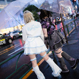 Heart Hack スカート DARK GRAY/PINK