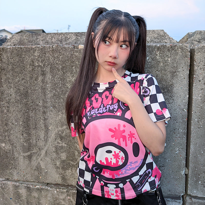 Checkered Gloomy Chibi T-Shirt