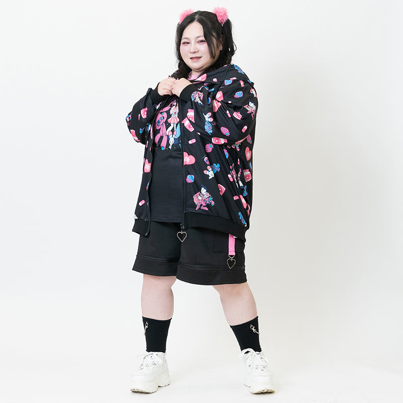 P Menhera-chan Mill Nero Zip Hoodie – ACDC RAG