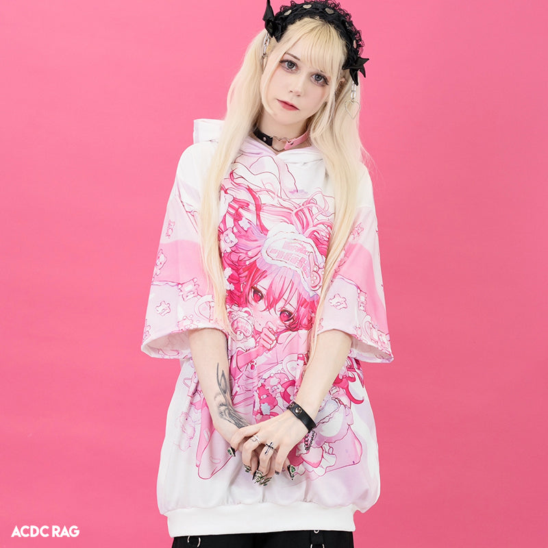 SLEEPY BEAR Hoodie Short Sleeves – ACDC RAG