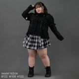 Pleated Pants-Skirt Plus Size