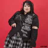 [プラスサイズ]クロスシャツ