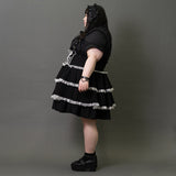 THREE-LAYERED LOLITA SKIRT PLUS SIZE