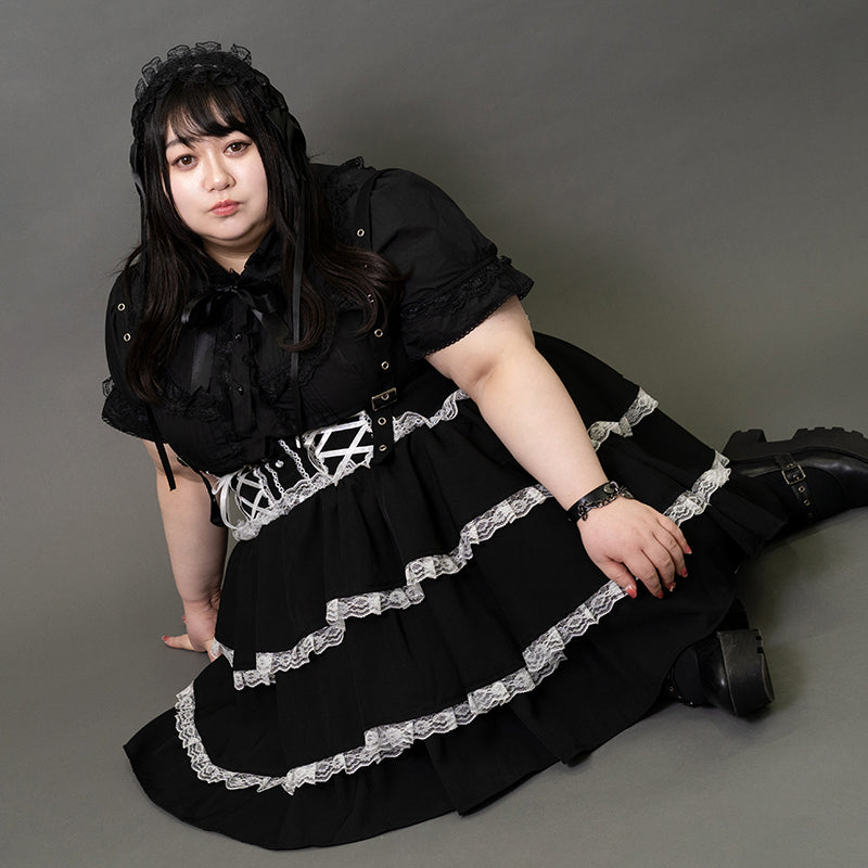 THREE-LAYERED LOLITA SKIRT PLUS SIZE