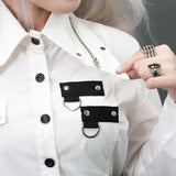 Wベルト シャツ WHITE