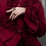 エンビロングブラウス RED