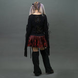 Dragon Skirt with Pantlegs BLACK/RED