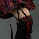 Dragon Skirt with Pantlegs BLACK/RED
