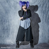 Dark Abyss Asymmetric Cut-&-Sew Tee