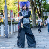 Dark Abyss Drape Cut-and-Sew Tee