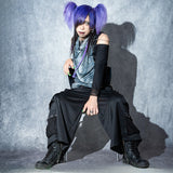 Dark Abyss Drape Cut-and-Sew Tee