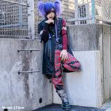 Dark Abyss Long Vest with Belts