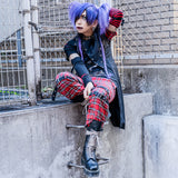 Dark Abyss Long Vest with Belts