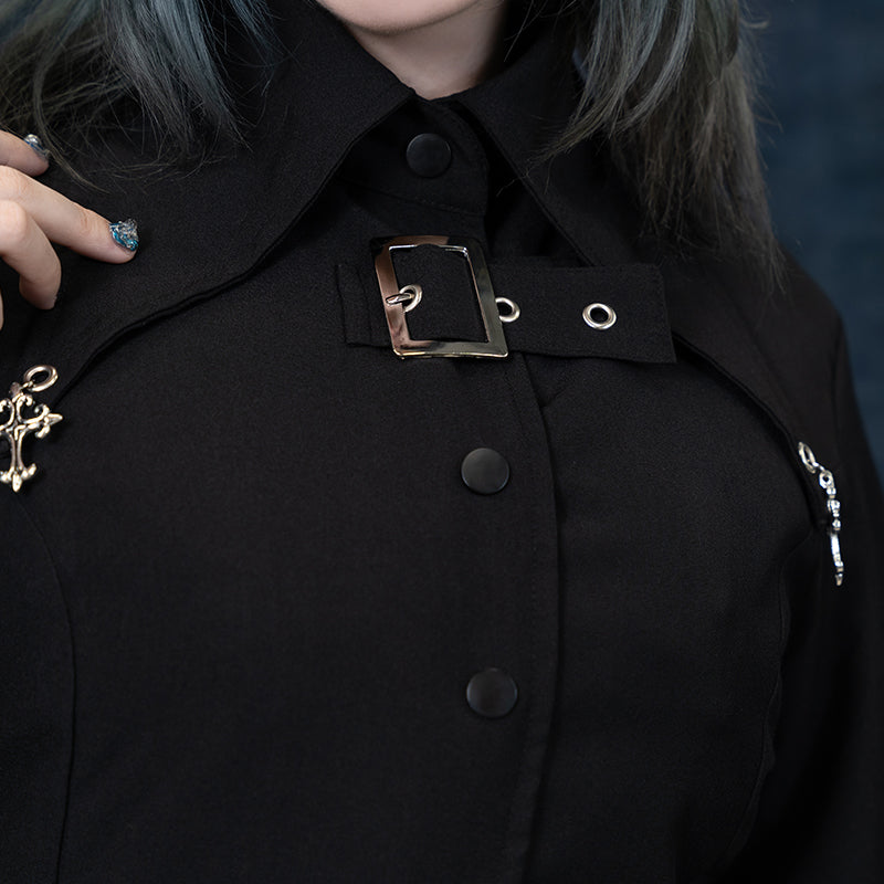 Dark Abyss Cross Long Shirt