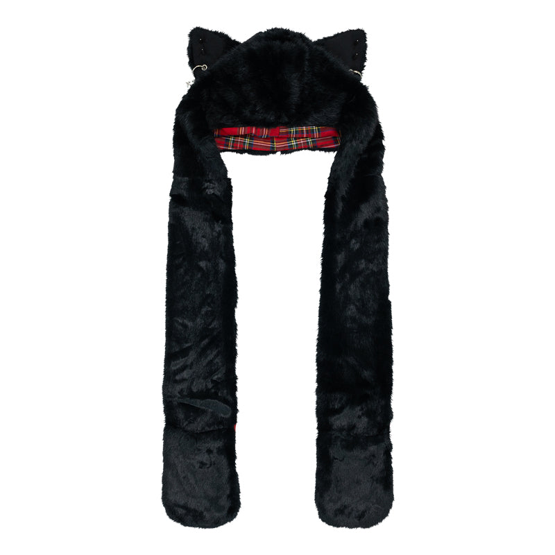 CAT EAR HOODED SCARF