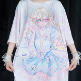 Swaying Heart T PASTEL BLUE