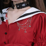 Swaying Heart ブラウス RED