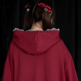 Swaying Heart Hoodie Red