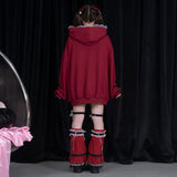 Swaying Heart Hoodie Red
