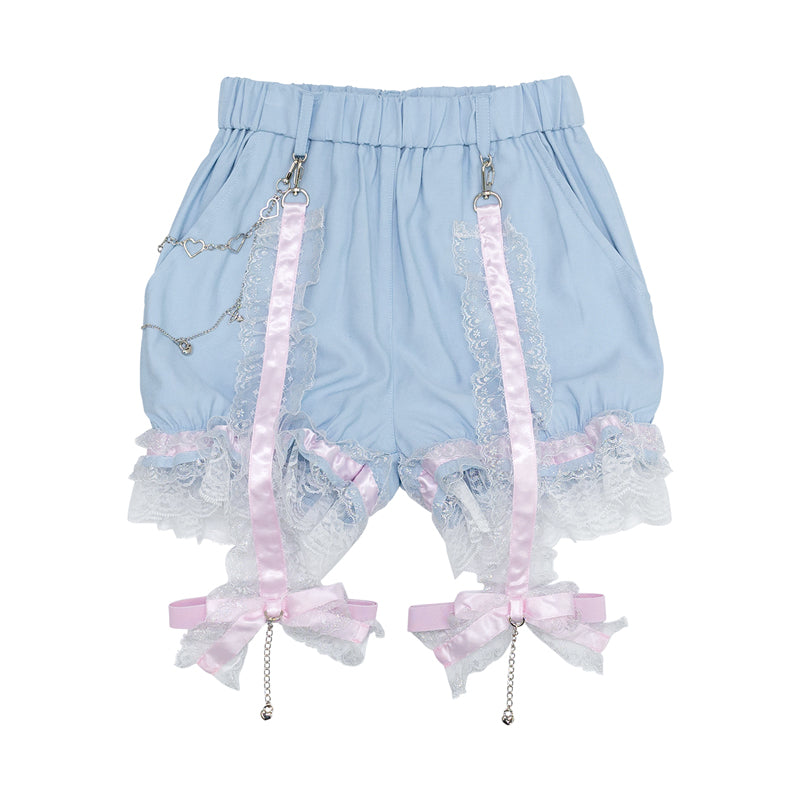 Swaying Heart Short Pants Pastel Blue – ACDC RAG