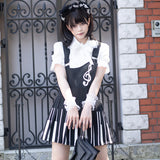 ピアノ ジャンパースカート BLACK
