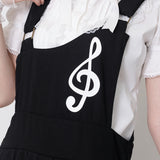 ピアノ ジャンパースカート BLACK