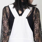 Piano Jumper Skirt White