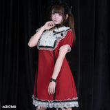 Swaying Heart Dress Red