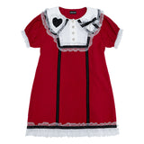Swaying Heart Dress Red