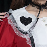 Swaying Heart Dress Red