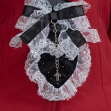 Swaying Heart Tie Black