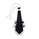 Swaying Heart Tie Black