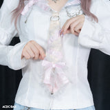 Swaying Heart Tie Yellow/Pink