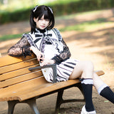 Piano Attached Collar White 