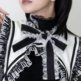 Piano Attached Collar White 