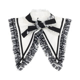 Piano Attached Collar White 