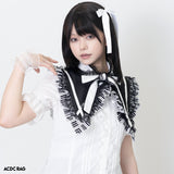 ピアノ リボンつけ襟 BLACK