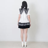 ピアノ リボンつけ襟 BLACK
