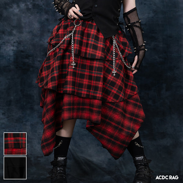 Dark Abyss Cross Chain Skirt 