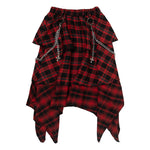 BLACK/RED TARTAN