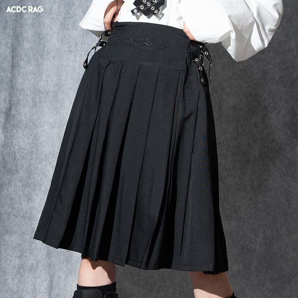 Dark Abyss PU Wrap Skirt – ACDC RAG