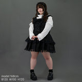 [Plus size] RIBBON GOTHIC DRESS