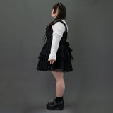 [Plus size] RIBBON GOTHIC DRESS