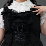[Plus size] RIBBON GOTHIC DRESS