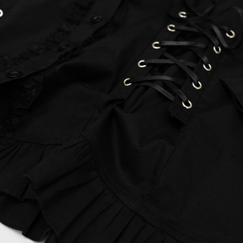 Plus size DARK ABYSS 2WAY CROSS BLOUSE – ACDC RAG