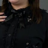 [プラスサイズ]2wayクロスブラウス