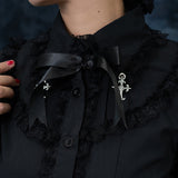 Dark Abyss 2way Cross Blouse 