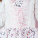 Hanyo Usagi Jumper Skirt White