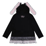 Hanyo Usagi Hoodie Black