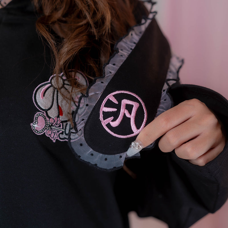 Hanyo Usagi Hoodie Black – ACDC RAG